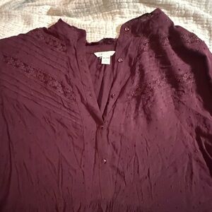 Chic Plum Blouse by [CATO]